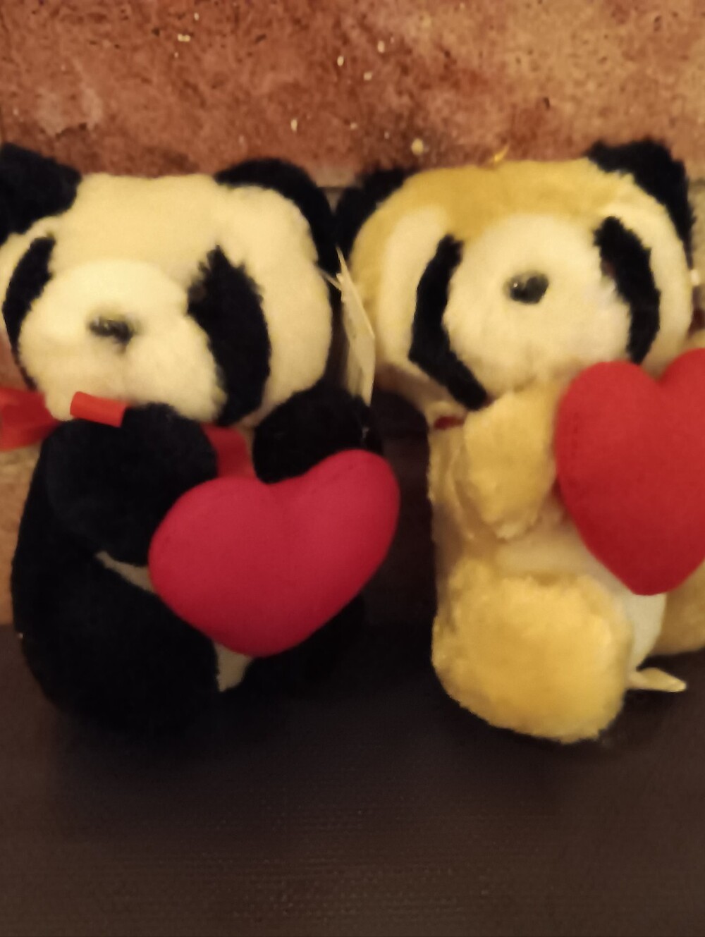 Plush Animals Holding Hearts Size 5" tall NWT
